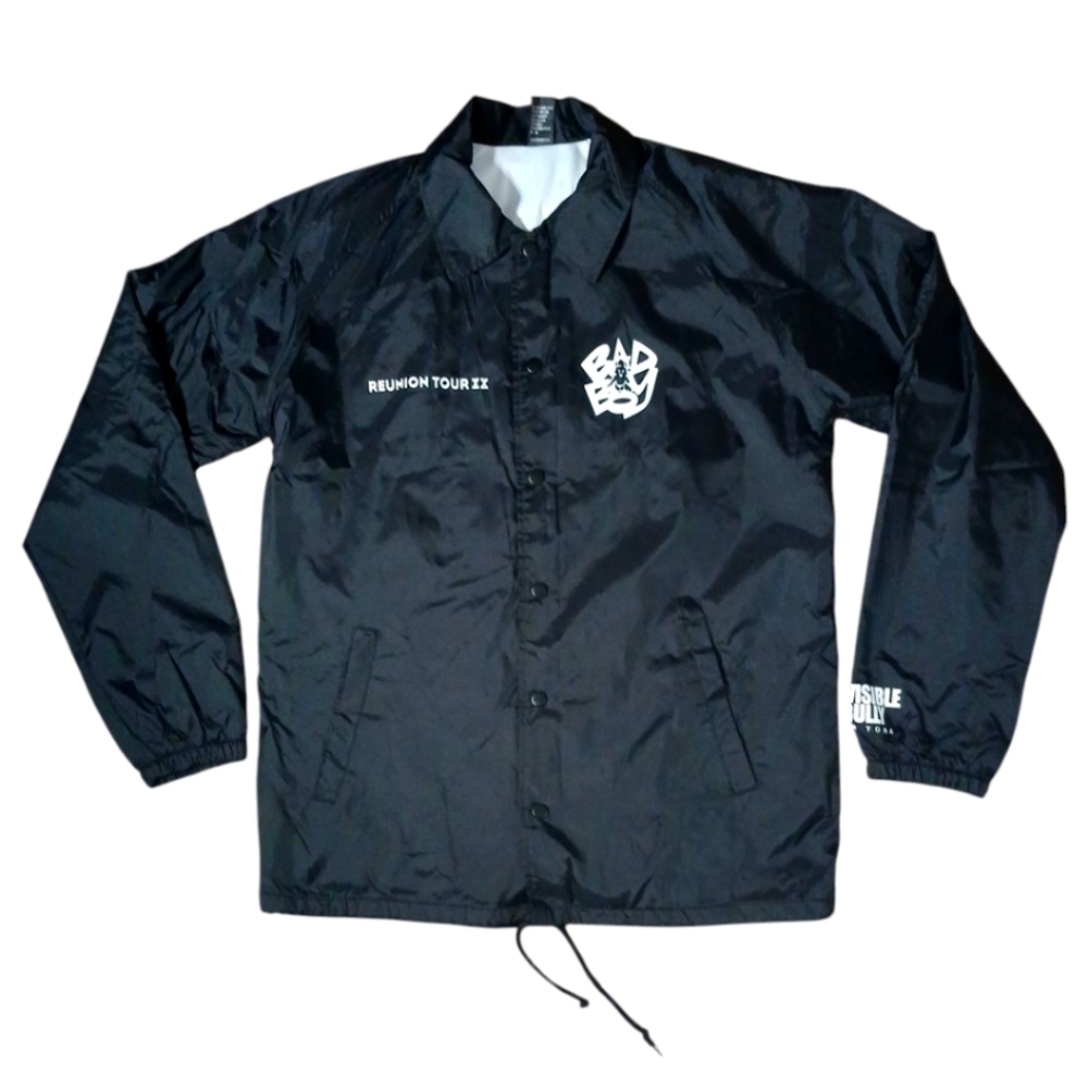 BAD BOY ENTERTAINMENT 20 Years Reunion Tour Size L Windbreaker Jacket Mens NEW